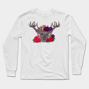 Stag of Roses Long Sleeve T-Shirt